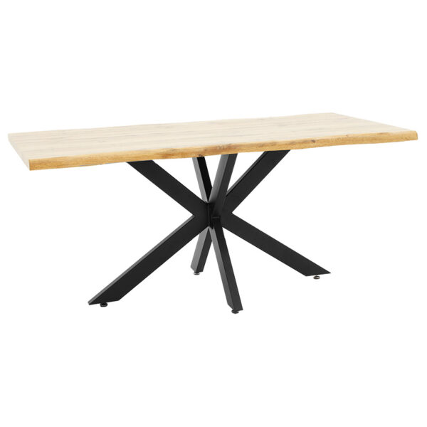 Table Gilman pakoworld MDF in sonoma-black color 180x90x75cm. 235-000022