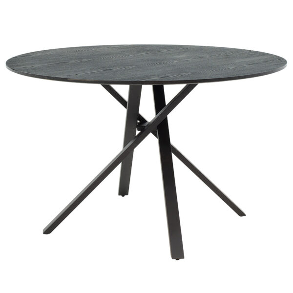 Dinner table Cerco pakoworld MDF black D120x75cm 235-000031