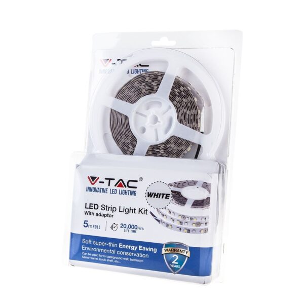 Σετ Εύκαμπτης Ταινίας LED 4.8W V-TAC Dimmable Πολύχρωμη RGB - 212350