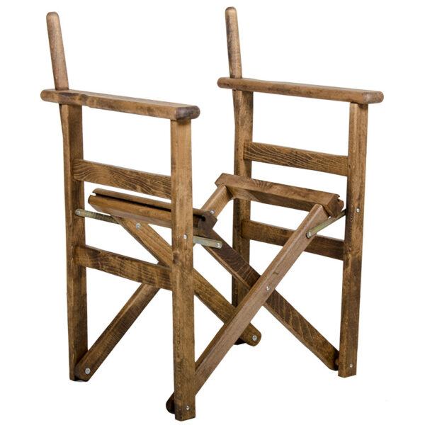Director's armchair frame Retto pakoworld solid beech walnut 237-000001