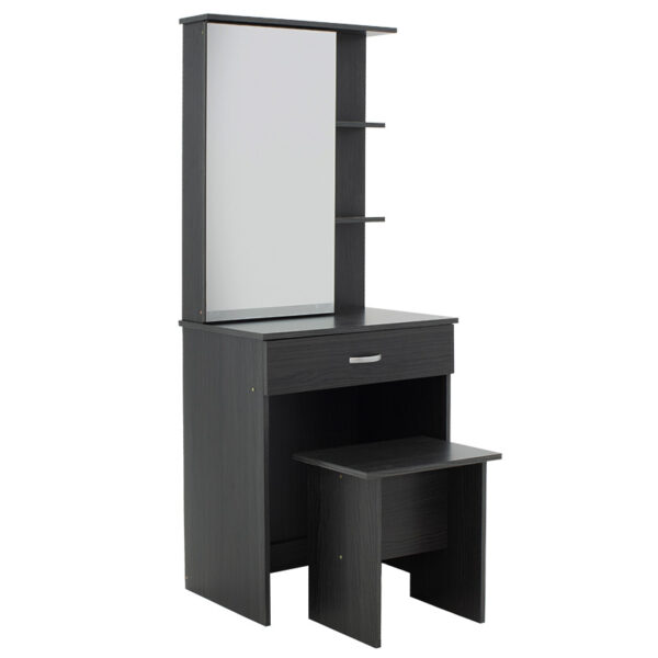 Dressing table with mirror Zelia pakoworld in wenge eo colour 60x40.5x151cm 249-000027