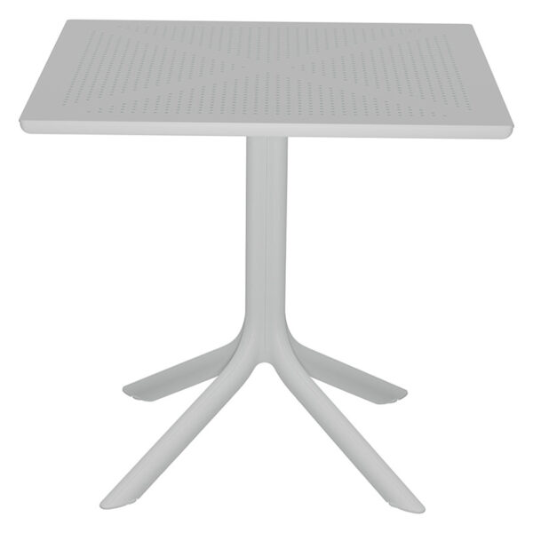 Groovy pakoworld PP table in white color 80x80x74.5cm 253-000010