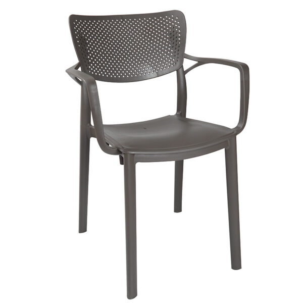 Armchair Frontline pakoworld PP color anthracite 253-000017