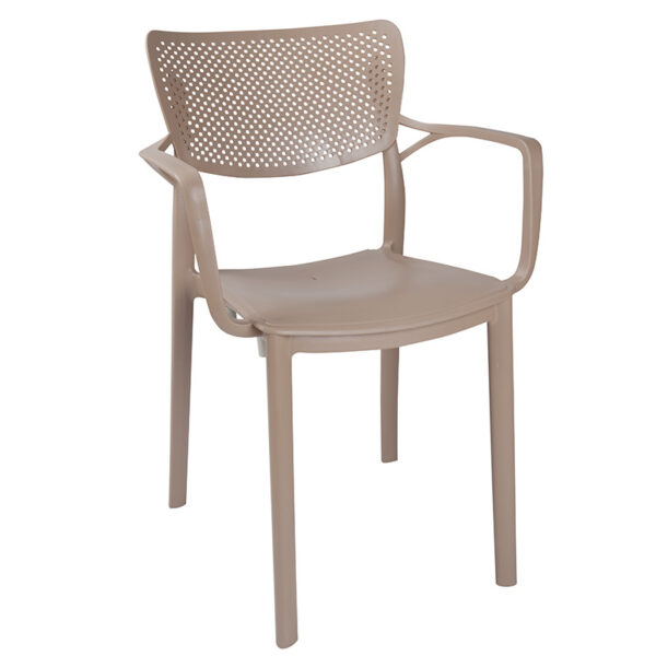 Armchair Frontline pakoworld PP color cappucino 253-000018