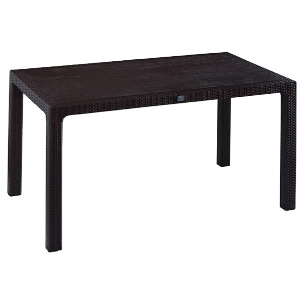 Table Explore pakoworld with UV protection PP color brown 150x90x73.5cm 253-000029