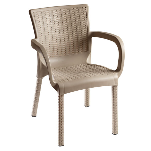 Armchair Festive pakoworld PP color cappucino 253-000045
