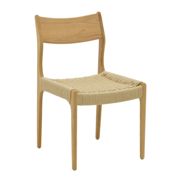 Chair Martina pakoworld natural beech wood-natural rope 46x49x81cm 263-000009