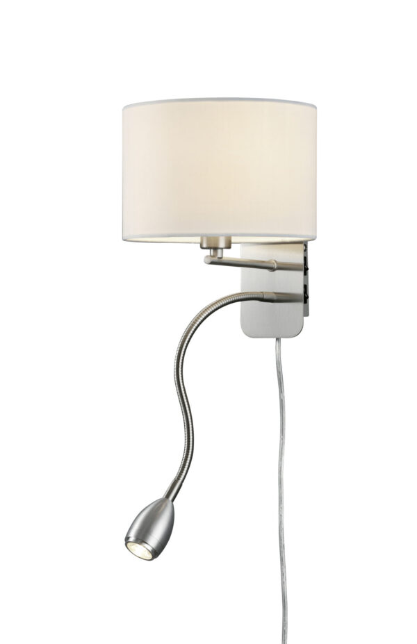 Φωτιστικό Τοίχου Trio Lighting   E14 Νίκελ Ματ Μεταλλικό    271170201