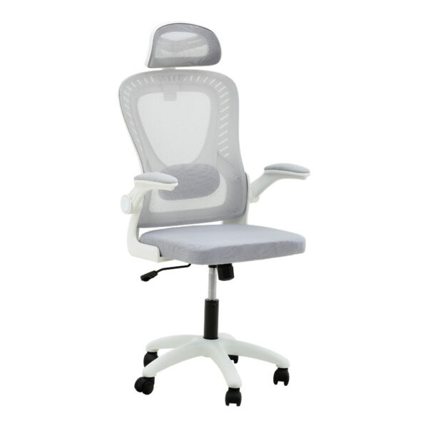 Office chair manager Delilah pakoworld mesh light grey 275-000004