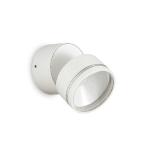 IDEAL LUX Φωτιστικό Τοίχου Βεράντας OMEGA LED 7W 4000K IP54 Λευκού Χρώματος - 285481