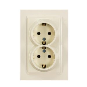ΠΡΙΖΑ ΣΟΥΚΟ ΔΙΠΛΗ ΧΩΝΕΥΤΗ 16A ΜΠΕΖ EUROLAMP - 152-10236