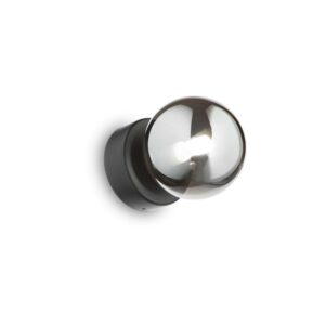 IDEAL LUX Επιτοίχιο Φωτιστικό PERLAGE 1xG9 Μαύρου Χρώματος - 292403
