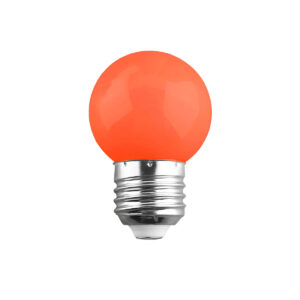 GloboStar® S-40008 Λάμπα LED E27 G45 Γλομπάκι 2W 120lm 260° AC 220-240V IP20 Φ4.5 x Υ6.9cm Σκούρο Πορτοκαλί - 2 Χρόνια Εγγύηση