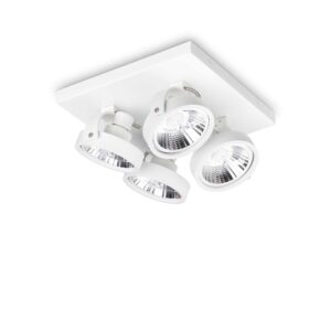 IDEAL LUX Φωτιστικό Οροφής KONIG 4xGU10 Λευκού Χρώματος - 300573