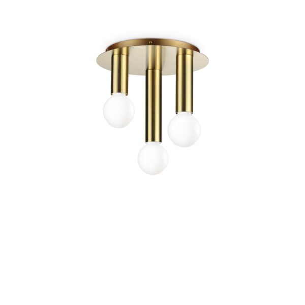 IDEAL LUX Φωτιστικό Οροφής PETIT 3xE27 Χρυσού Χρώματος - 301525