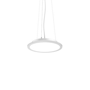 IDEAL LUX Κρεμαστό Φωτιστικό FLY SLIM LED 26W 3000K Λευκού Χρώματος - 307985