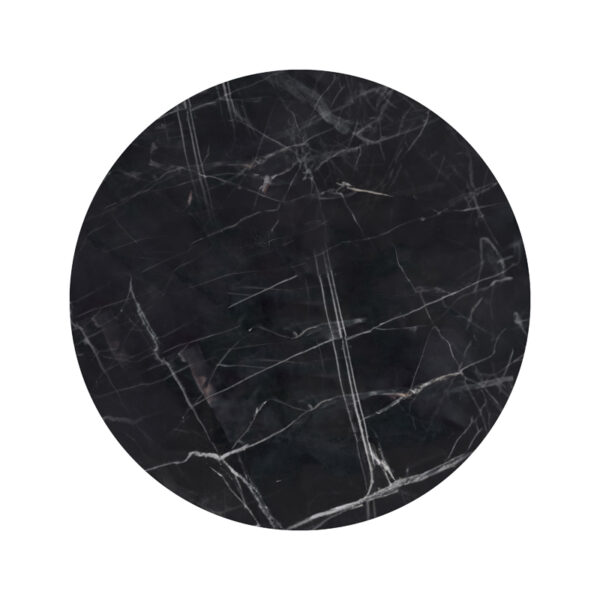 Table surface Saran pakoworld black marble D70cm 310-000027