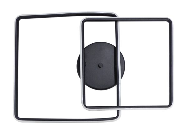 Led Φωτιστικό Οροφής cct Μαύρο LEO/2 Heronia - 01-0372