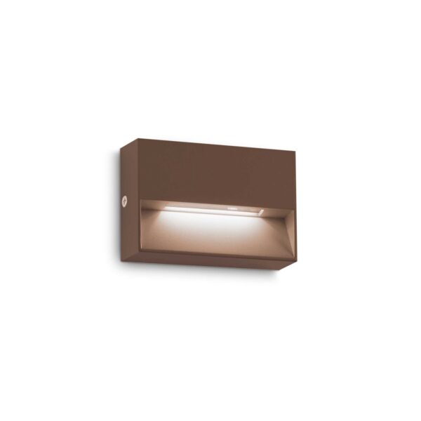 IDEAL LUX Φωτιστικό για Σκαλοπάτια DEDRA LED 1.5W 3000K IP65 Καφέ Χρώματος - 316895