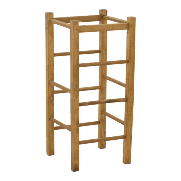 Coffee shop stool without width Bodier pakoworld walnut wood35x35x78cm 319-000008