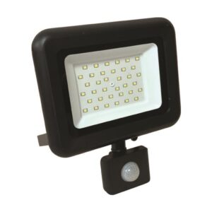 ΠΡΟΒΟΛΕΑΣ LED 30W SMD ΜΕ ΠΕΡΙΣΤΡΕΦΟΜΕΝΟ ΑΝΙΧΝΕΥΤΗ ΚΙΝΗΣΗΣ ΜΑΥΡΟΣ IP44 4000K PLUS EUROLAMP - 147-69637