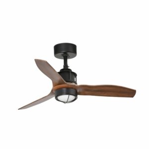 JUST FAN XS Ø810 MM BLACK BLADES WOOD 17W 3000K   FARO - 33425-10