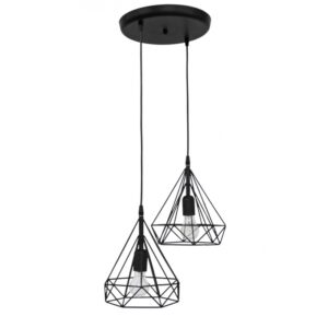 DM-02 PENDEL 2/L BLACK ΚΡΕΜΑΣΤΟ ΑΝΙΣΟΠΕΔΟ ΔΙΑΜΑΝΤΙ Heronia - 34-0289