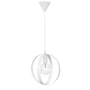 Κρεμαστό φωτιστικό μεταλλικό LAMA/25 1L PENDEL WHITE Heronia - 34-0294
