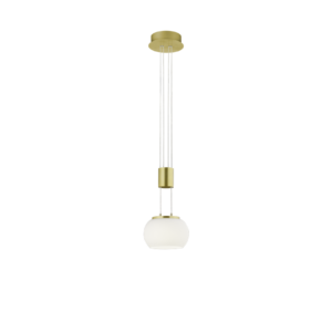 Κρεμαστό Φωτιστικό Trio Lighting MADISON , 8W · 900lm, 3000K Ορείχαλκος Ματ Αλουμίνιο, Step Dimmable - 342010108