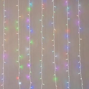 ΚΟΥΡΤΙΝΑ, 480 LED 5mm, ΕΠΕΚΤΑΣΗ ΕΩΣ 6, ΛΕΥΚΟ ΚΑΟΥΤΣΟΥΚ ΚΑΛΩΔΙΟ, SYNCHRONOUS RGBW LED, 300x300cm, ΧΩΡΙΣ ΠΡΙΖΑ ΚΑΙ CONTROLLER, IP65 EUROLAMP - 600-11924