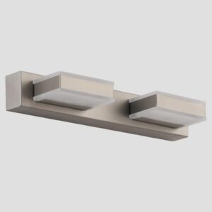 ΦΩΤΙΣΤΙΚΟ ΜΠΑΝΙΟΥ LED 8W 4000Κ ΤΕΤΡΑΓΩΝΟ 2Φ 320X50X100 ΝΙΚΕΛ EUROLAMP 144-80004
