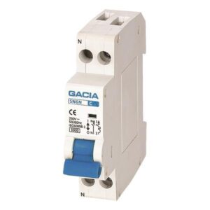 ΑΥΤΟΜΑΤΑΚΙ ΜΟΝΟΠΟΛΙΚΟ 2X10A 1P+Ν 3KA GACIA EUROLAMP - 500-42321