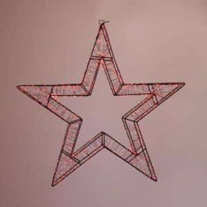 ΑΣΤΕΡΙ ΦΩΤΙΖΟΜΕΝΟ 50cm, 1200 LED, 31V ΜΕΤΑΣΧΗΜΑΤΙΣΤΗ, TIMER, ΜΑΥΡΟΣ ΜΕΤΑΛΛΙΚΟΣ ΣΚΕΛΕΤΟΣ, ΜΑΥΡΟ ΧΑΛΚΙΝΟ ΚΑΛΩΔΙΟ, ΚΟΚΚΙΝΟ LED, ΠΡΟΕΚΤΑΣΗ ΠΑΡΟΧΗΣ 5m, IP44 EUROLAMP - 600-22536