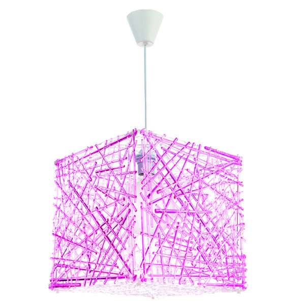 InLight Κρεμαστό φωτιστικό από ροζ plexiglass (4339-Ροζ)