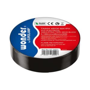 ΤΑΙΝΙΑ 48Χ20 ΜΑΥΡΗ EUROLAMP - 147-34033