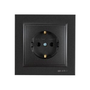 ΠΡΙΖΑ ΣΟΥΚΟ 16A ΜΑΥΡΟ EUROLAMP - 152-10330