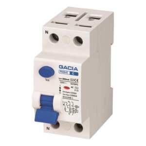ΡΕΛΕ ΔΙΑΡΡΟΗΣ 2Χ63Α 10KA 300mA TYPE AC+S GACIA EUROLAMP - 500-37540