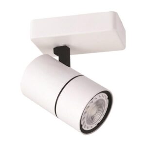ΣΠΟΤ ΜΠΑΡΑ ΜΟΝΗ GU10 ΛΕΥΚΗ/ ΜΑΥΡΗ EUROLAMP 145-25006