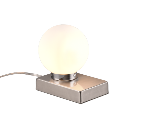 Επιτραπέζιο Φωτιστικό Trio Lighting DAVI II  1x E14 Νίκελ Ματ Μεταλλικό αφής  - 590100107