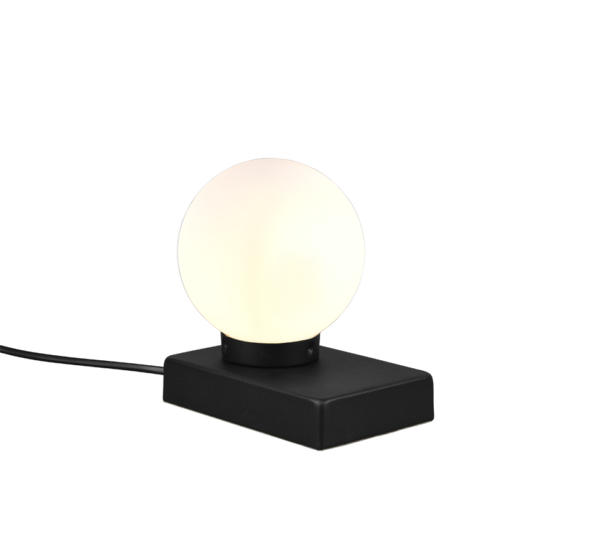 Επιτραπέζιο Φωτιστικό Trio Lighting DAVI II  1x E14 Μαύρο Ματ Μεταλλικό αφής  - 590100132