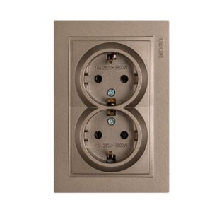 ΠΡΙΖΑ ΣΟΥΚΟ ΔΙΠΛΗ ΧΩΝΕΥΤΗ 16A LIGHT FUME EUROLAMP - 152-10536