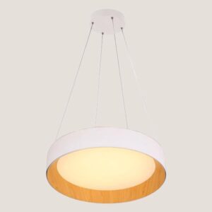 ΦΩΤΙΣΤΙΚΟ ΚΡΕΜΑΣΤΟ ΣΤΡΟΓΓΥΛΟ LED 30W 3000Κ ΛΕΥΚΟ/ΞΥΛΟ ΔΡΥΣ EUROLAMP 144-17022