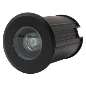 ΦΩΤΙΣΤΙΚΟ ΔΑΠΕΔΟΥ ΕΞΩΤΕΡΙΚΟ LED 3W IP65 85-265V Φ62mm ΜΑΥΡΟ PRO EUROLAMP - 145-52550
