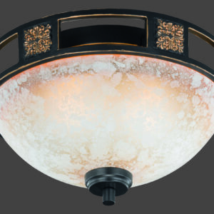 Φωτιστικό Οροφής Trio Lighting   E27 Σκουριά Μεταλλικό    608100224