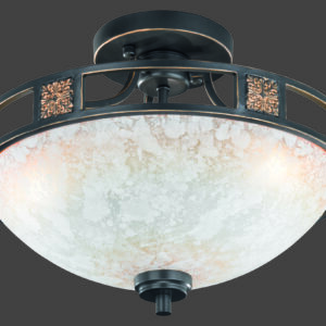 Φωτιστικό Οροφής Trio Lighting   E27 Σκουριά Μεταλλικό    608100324