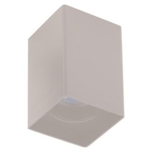 ΦΩΤΙΣΤΙΚΟ ΟΡΟΦΗΣ ΤΕΤΡΑΓΩΝΟ GU10 80x80x125 ΠΛΑΣΤΙΚΟ ΛΕΥΚΟ EUROLAMP 145-25025
