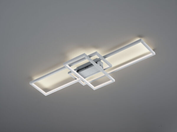 Φωτιστικό Οροφής Trio Lighting LED 36W  Νίκελ Ματ Μεταλλικό 3000lm RGBW 3000 - 6000K  652610307