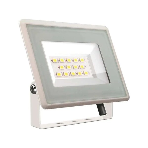 Προβολέας LED F-Class 10W ψυχρό λευκό 6500K λευκό σώμα V-TAC - 6732