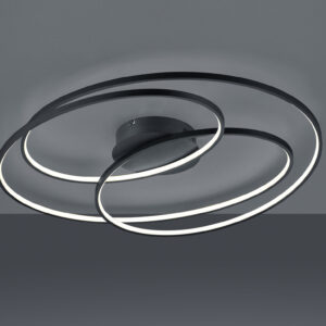 Φωτιστικό Οροφής Trio Lighting LED 50W  Μαύρο Ματ Μεταλλικό Step Dimmable 5250lm 3000K  673918032