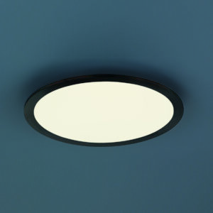 Φωτιστικό Οροφής Trio Lighting PHOENIX , 15W · 1700lm, 3000K Μαύρο Ματ Μεταλλικό, Step Dimmable - 674093032